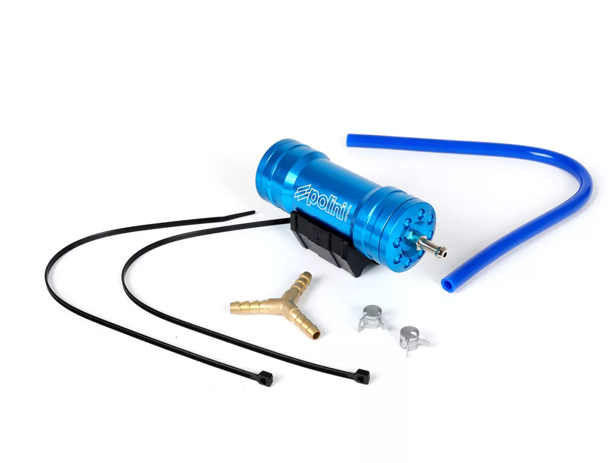Fuel compensator boost bottle -POLINI- CNC blue