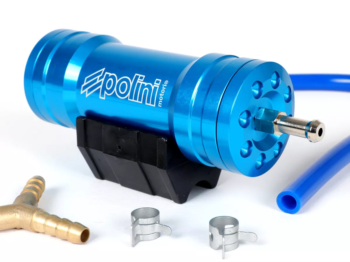 Fuel compensator boost bottle -POLINI- CNC blue