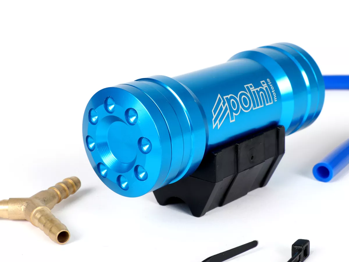 Fuel compensator boost bottle -POLINI- CNC blue