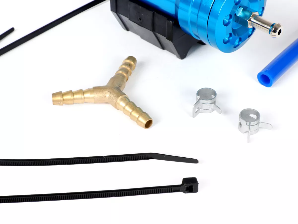Fuel compensator boost bottle -POLINI- CNC blue