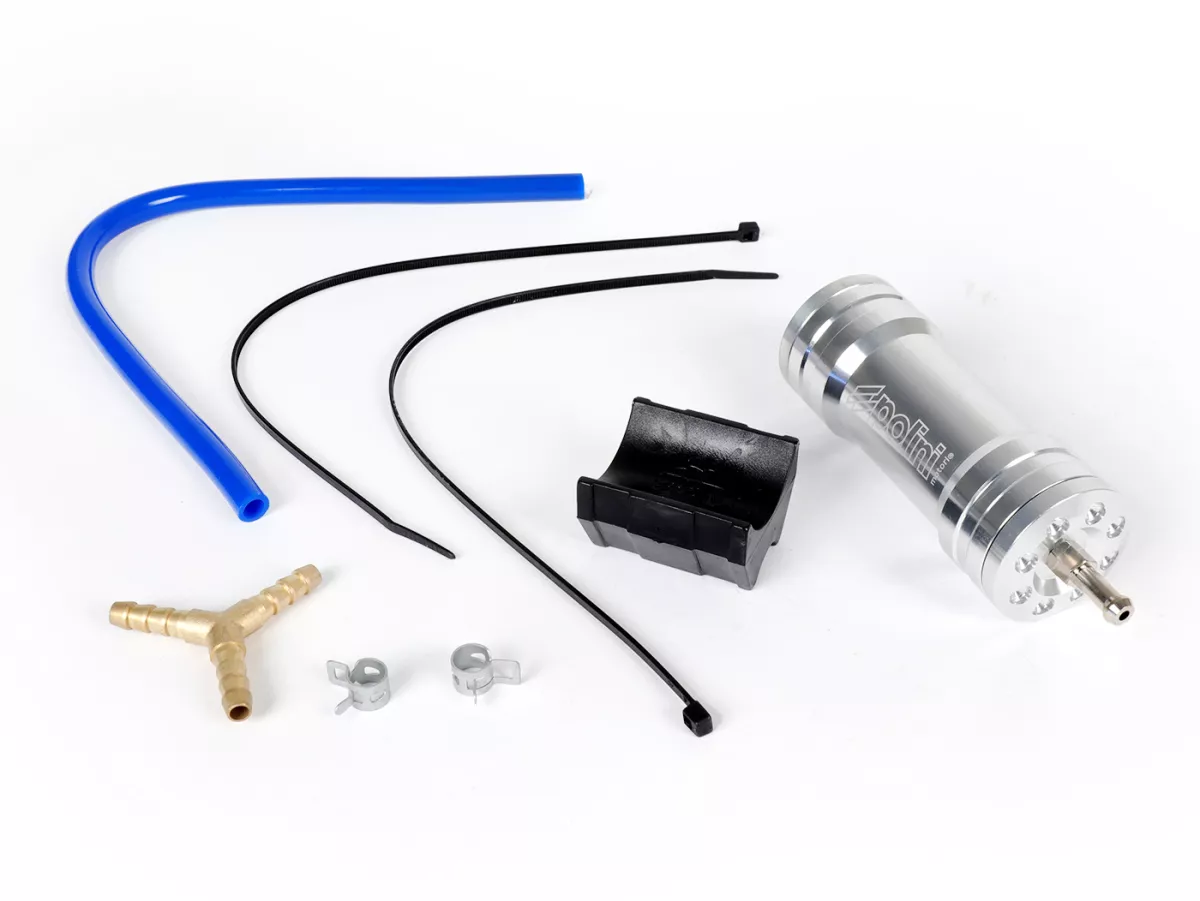 Boost fles -POLINI- CNC chroom