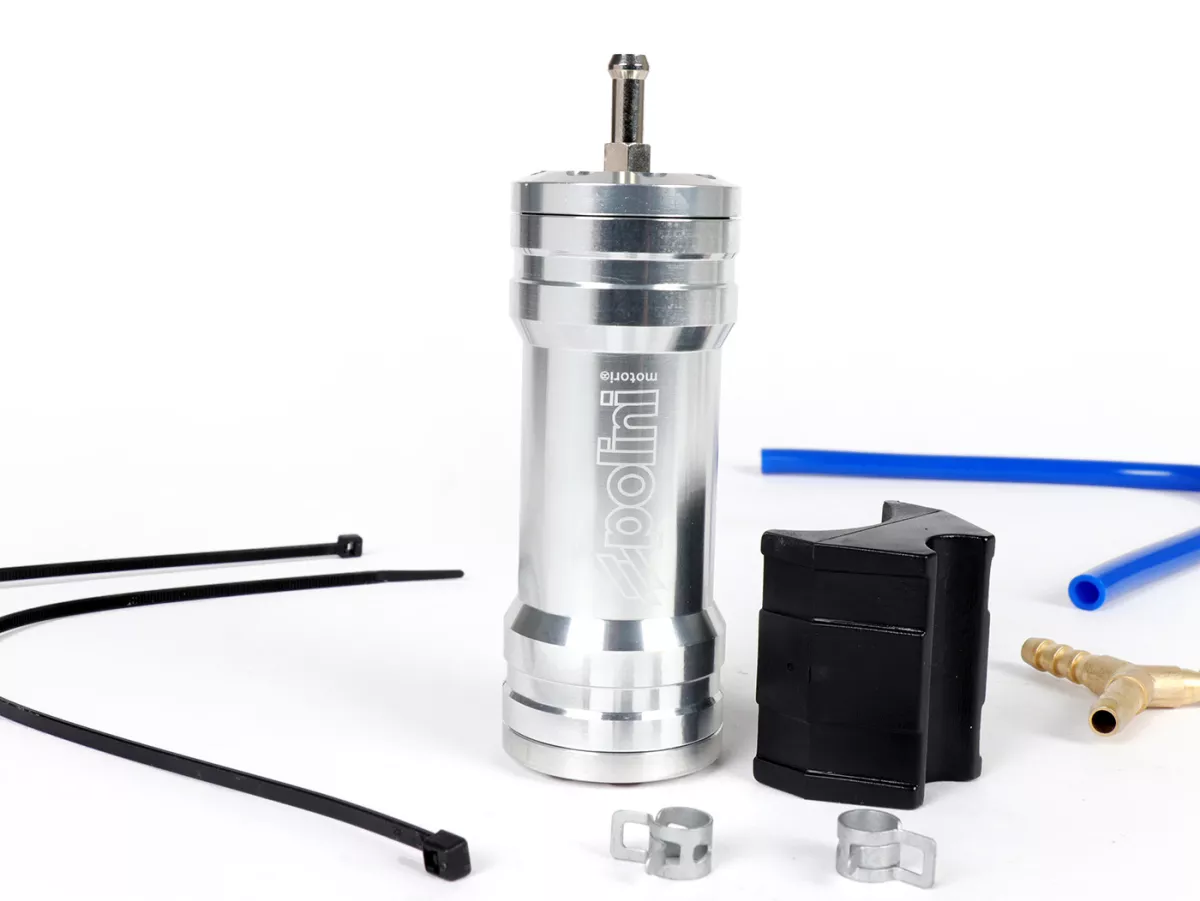 Boost fles -POLINI- CNC chroom