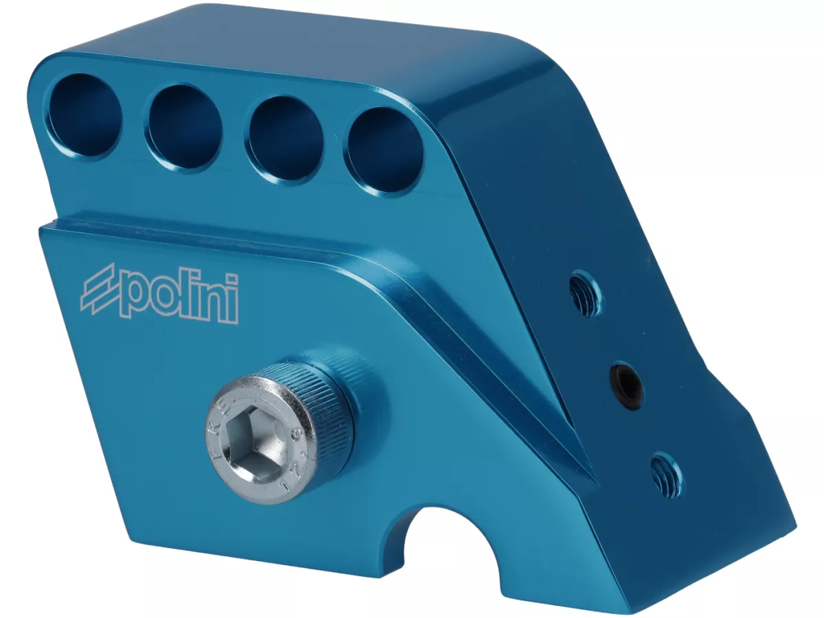 Kit de elevación -POLINI- CNC - 4 agujeros - Piaggio - Azul