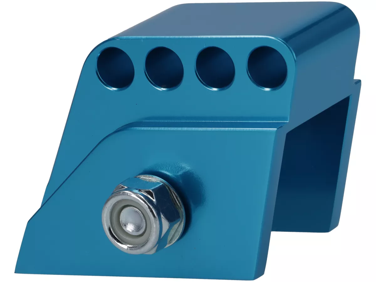 Kit de elevación -POLINI- CNC - 4 agujeros - Piaggio - Azul