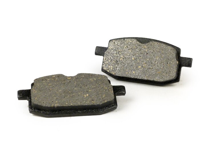 Plaquettes de frein -POLINI 61x27,3mm- YAMAHA Target CR 50cc (1991) (av.), CR Z 50cc (1994) (av.), CR Target 90cc (1991) (av.), Jog R 50cc (1994-2001) (av.), Jog 90cc (1990) (av.), Target 50cc (1994) (av.), ITALJET Bazooka 50cc (1994) (av.), Pista 2 50cc