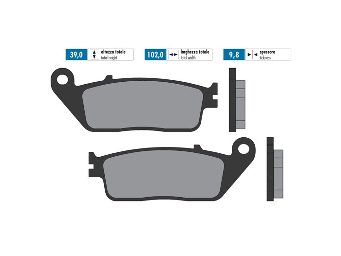Bantalan rem -POLINI Sintered 77,4x42,3/98,8x42,3mm- CAGIVA Elefant yaitu 900ccm tahun 1991-1992 (h), DAELIM City Ace 110ccm tahun 2006 (h), Roadwin 125ccm tahun 2003 (h), DAELIM 4 roda ET Quad 250ccm tahun 2006 (vh), HONDA CBF 250ccm tahun 2004 (vh), Dre