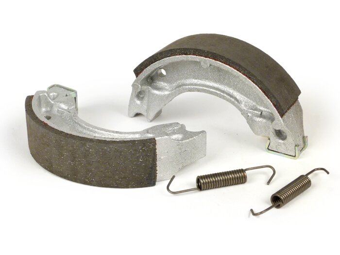 Brake shoes -POLINI Ø=110x25mm- MBK Fizz 50cc 1994 (r),YAMAHA Activ 80cc 1988 (f), Beluga 50cc 1990 (f), Beluga 80cc 1990 (f), Breeze 50cc 1995 (r), DT LCD 50cc 1996-2003 (r), DT R 50 1994-1995 (r), DT AC 80cc 1981 (f/r), DT AC 80cc 1981 (f/r), DT LC 80cc