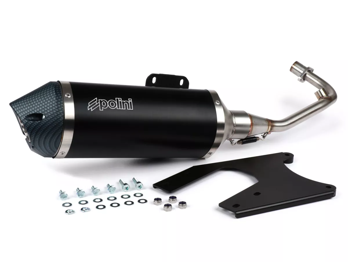 Knalpot -POLINI Grinta- Vespa Primavera 125 yaitu 3V (MA11M), Vespa Sprint 125 yaitu 3V (MA13M), Vespa Primavera 150 yaitu 3V (MA14M), Vespa Sprint 150 yaitu 3V (MA14M)