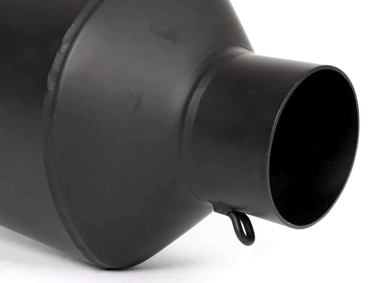 Tubo de escape -POLINI- sistema completo - Vespa GTS 125 (ZAPMA31 / ZAPMA32) - (Euro 4, 2016-) - Aluminio (negro) - sin catalizador