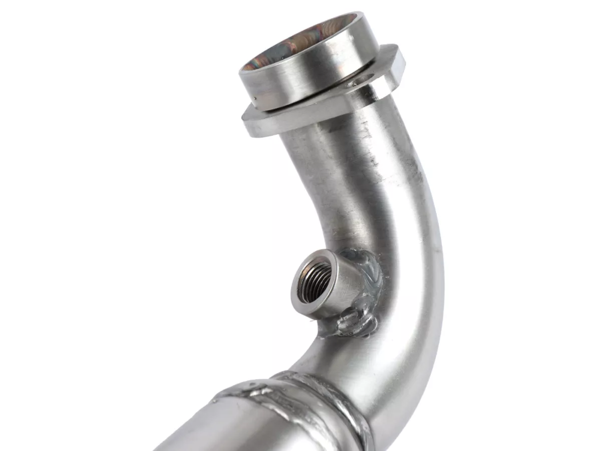 Scarico -POLINI- completo - Vespa GTS 300, GTS Super 300 (MD31M) - (Euro 5, ZAPMD3100, ZAPMD3101, ZAPMD3101, ZAPMD3103, ZAPMD3104) - Vespa GTV 300ie Keyless HPE ABS (2023, ZAPMD3108) - alluminio (nero) - omologato, con catalizzatore