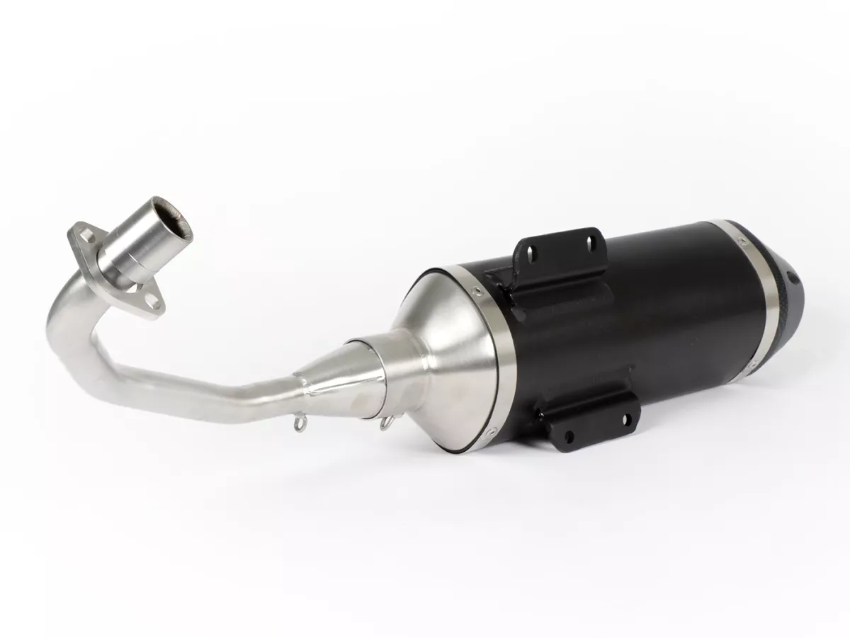 Knalpot -POLINI- sistem lengkap - Vespa Sprint 125, Primavera 125 (MD11M) - (Euro 5, 2021-) - aluminium (hitam) - dihomologasi