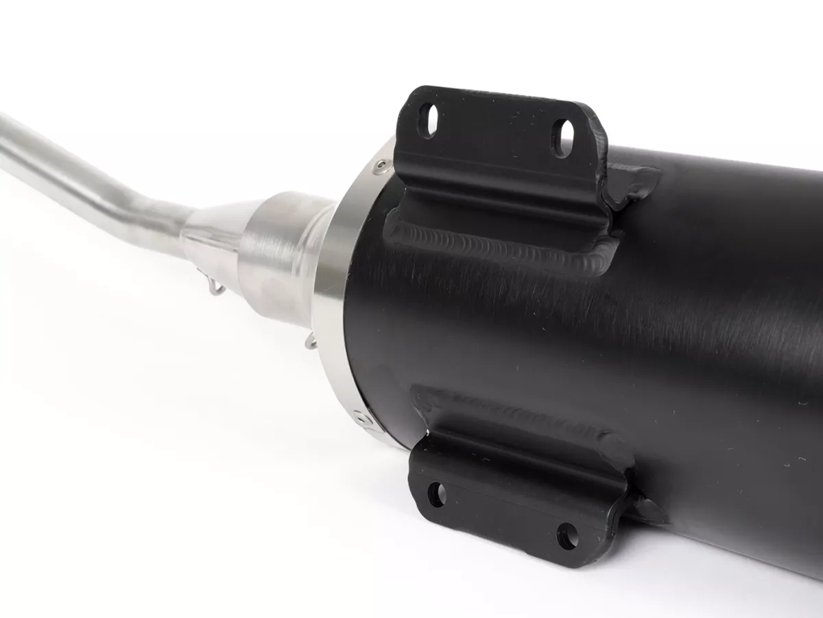 Knalpot -POLINI- sistem lengkap - Vespa Sprint 125, Primavera 125 (MD11M) - (Euro 5, 2021-) - aluminium (hitam) - dihomologasi