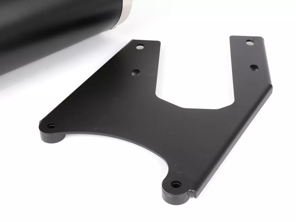 Knalpot -POLINI- sistem lengkap - Vespa Sprint 125, Primavera 125 (MD11M) - (Euro 5, 2021-) - aluminium (hitam) - dihomologasi