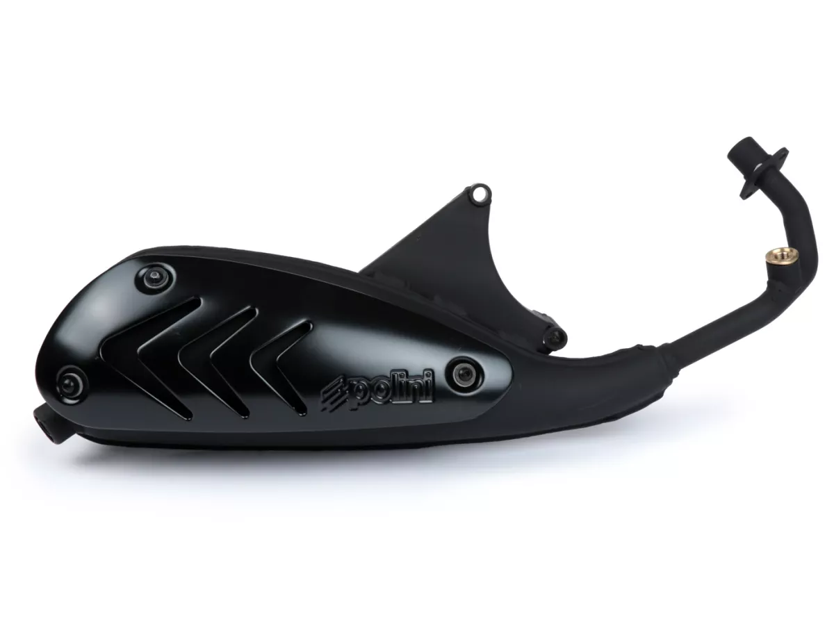 Knalpot -POLINI- sistem lengkap - Vespa Sprint 50 4T, Primavera 50 4T - Euro3, Euro4, Euro5 - hitam