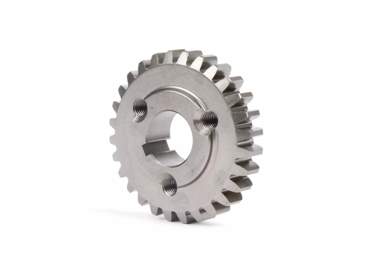 Pignone primario -POLINI 2.56->2.46- Vespa V50, PV125, ET3, PK50, PK80, PK125 - 26 denti (dentatura diritta)
