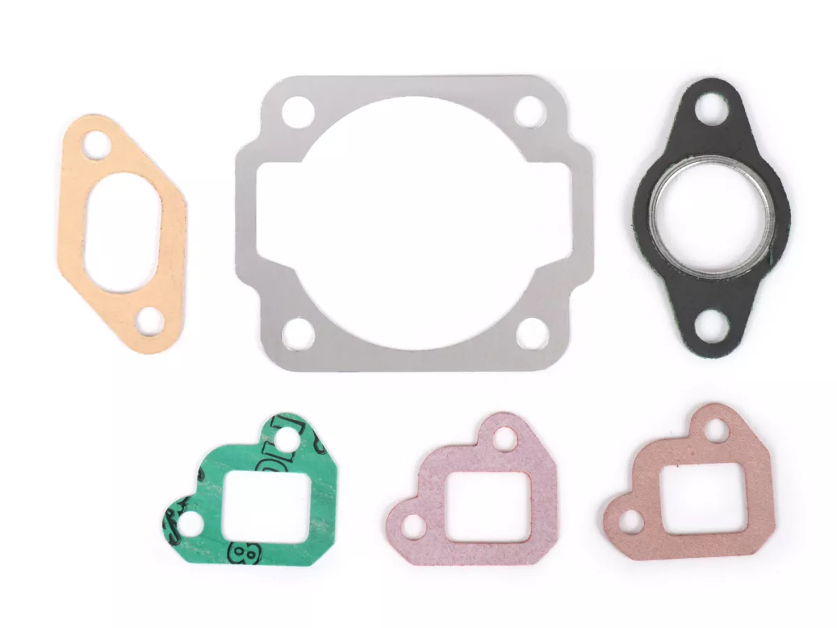 Cylinder gasket set -POLINI dual intake, cast iron  133cc- Vespa PK80, PK125 - incl. intake manifold gaskets