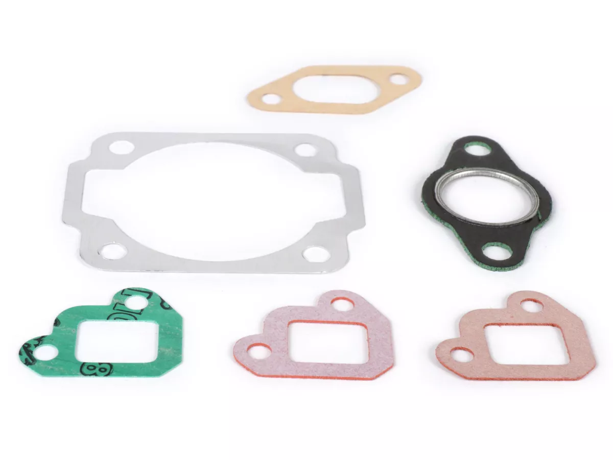 Cylinder gasket set -POLINI dual intake, cast iron  133cc- Vespa PK80, PK125 - incl. intake manifold gaskets