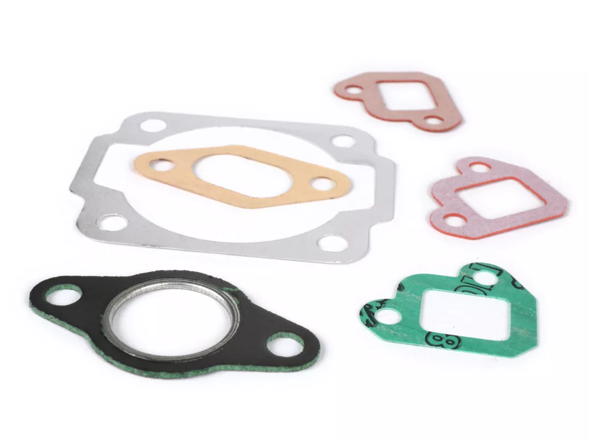 Cylinder gasket set -POLINI dual intake, cast iron  133cc- Vespa PK80, PK125 - incl. intake manifold gaskets