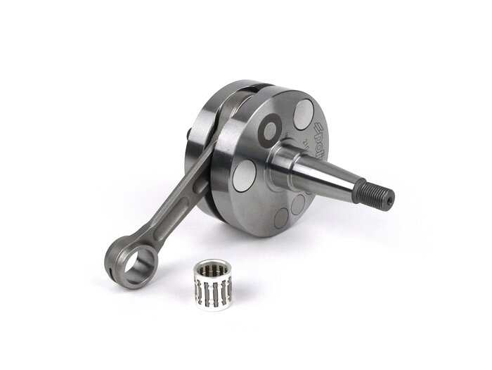 Crankshaft -POLINI RACING (for reed valve intake) full circle, stroke 52.8mm, conrod 102mm- conversion crankshaft Vespa PK50 XL/XL2 to 125cc (Ø=20mm cone)