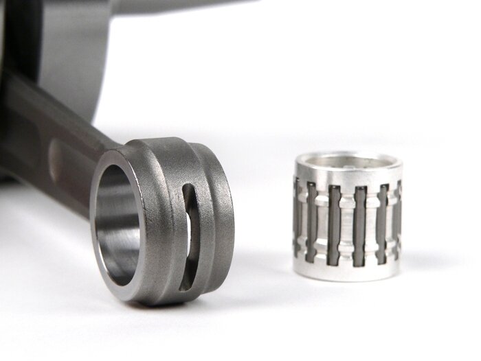 Crankshaft -POLINI RACING (for reed valve intake) full circle, stroke 52.8mm, conrod 102mm- conversion crankshaft Vespa PK50 XL/XL2 to 125cc (Ø=20mm cone)
