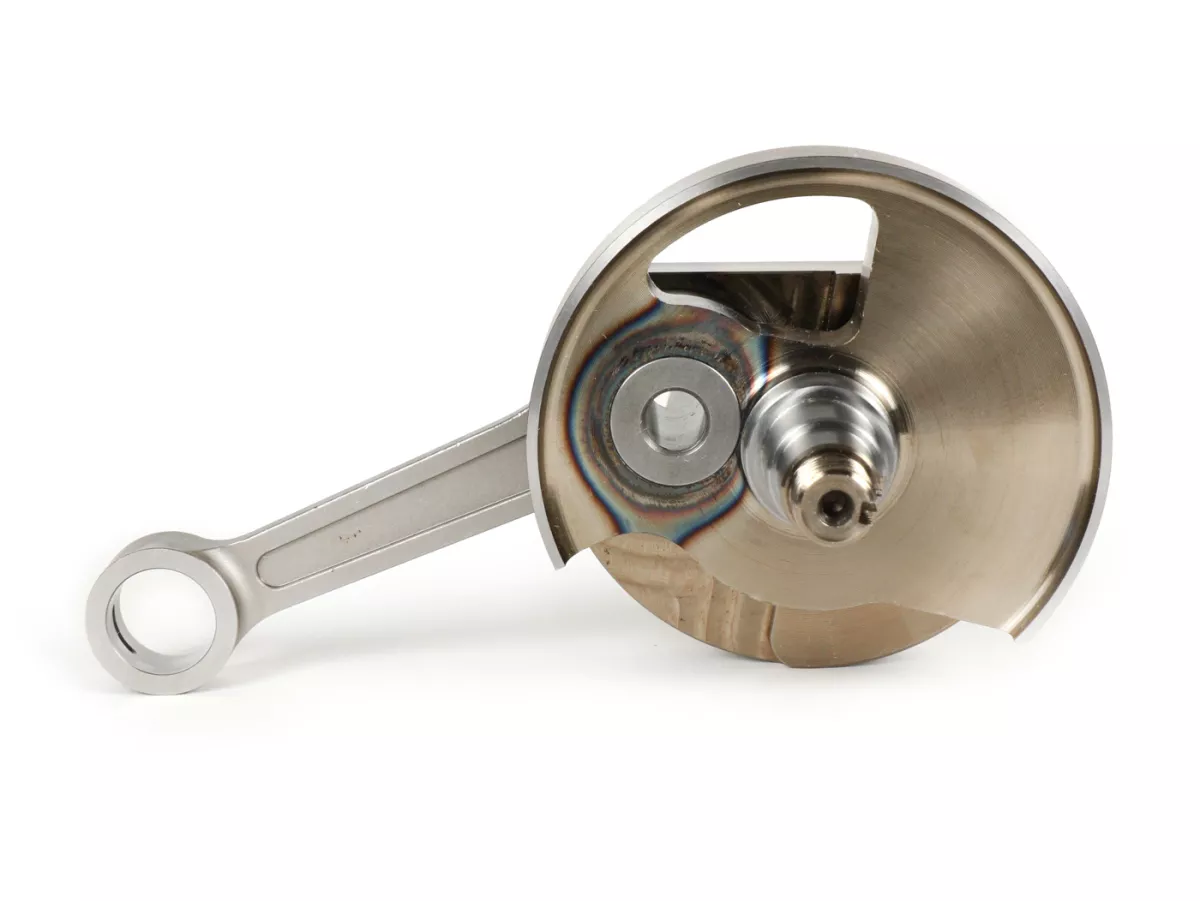 Albero motore -POLINI (cursore rotante)- Vespa V50, PK50 S (cono Ø 19mm)