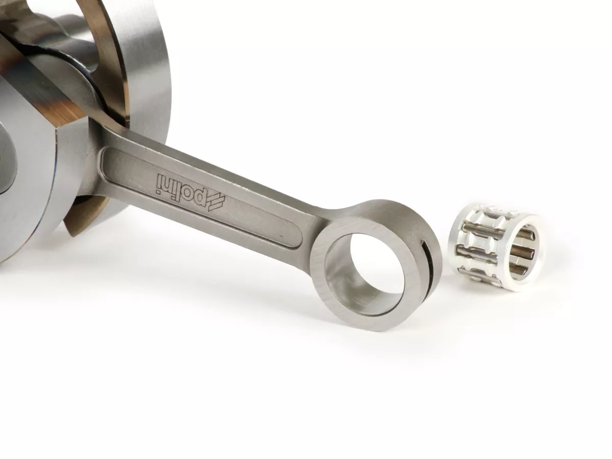 Albero motore -POLINI (cursore rotante)- Vespa V50, PK50 S (cono Ø 19mm)