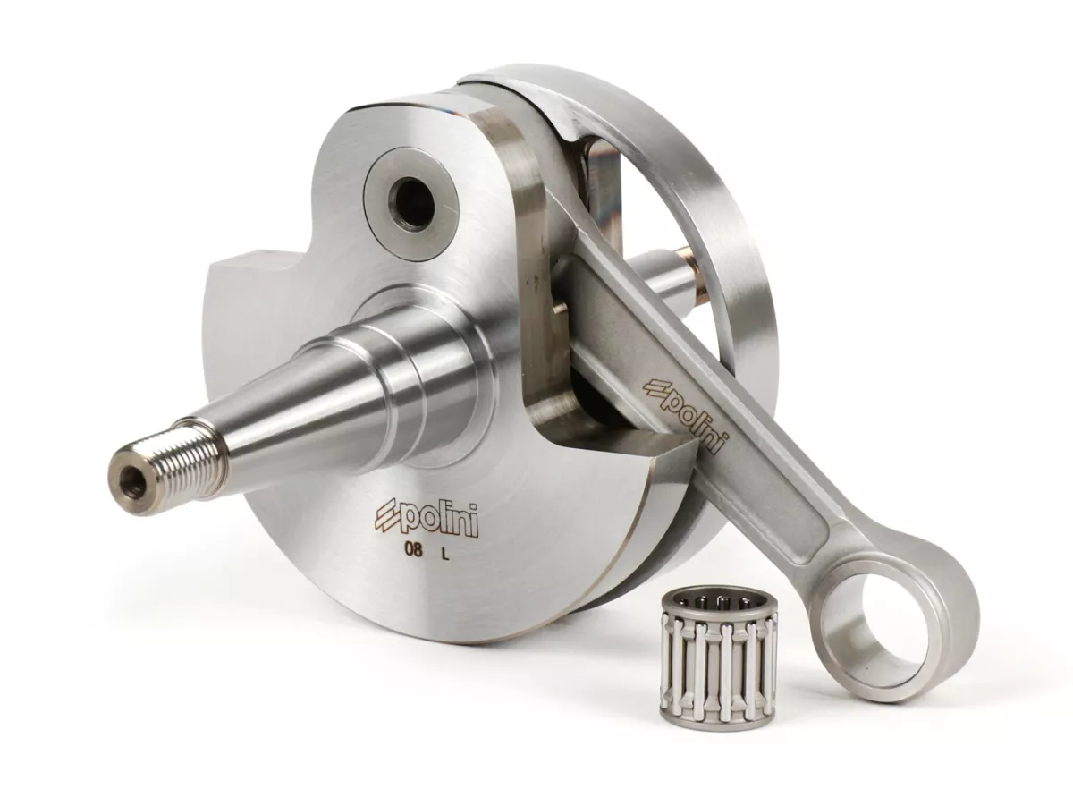 Crankshaft -POLINI Racing (rotary valve) 60mm stroke- Vespa PX125, PX150, Cosa 125
