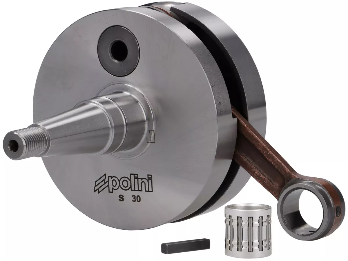Cigüeñal -POLINI Racing (válvula rotativa) 60mm carrera- Vespa PX125, PX150, Cosa 125