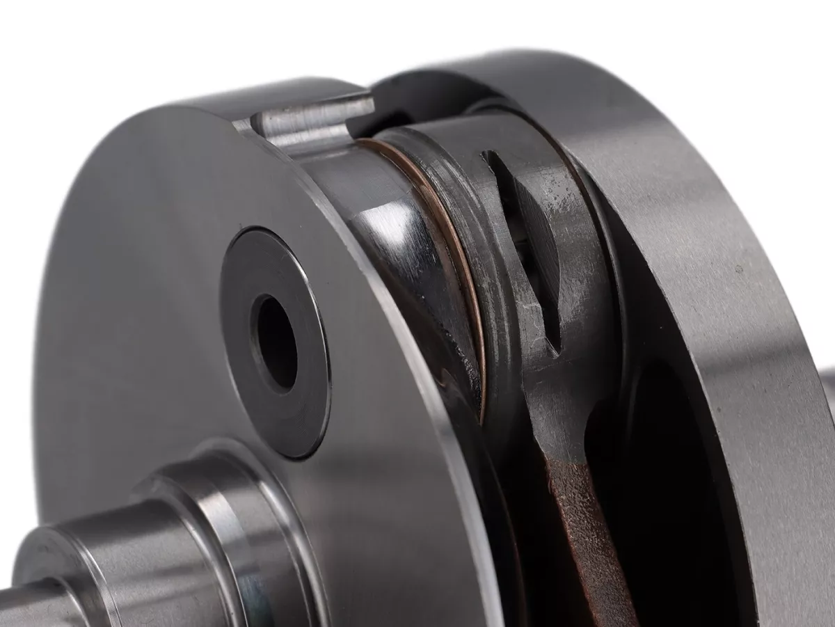 Cigüeñal -POLINI Racing (válvula rotativa) 60mm carrera- Vespa PX125, PX150, Cosa 125