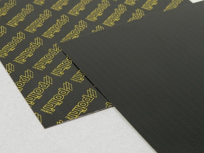 Reed petal material -POLINI- 110x110mm carbon fibre - 0.25mm