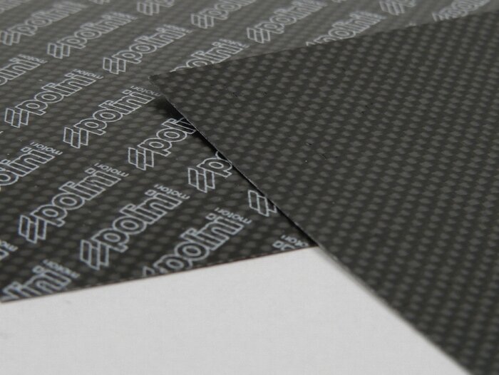 Reed petal material -POLINI- 110x110mm carbon fibre - 0.33mm