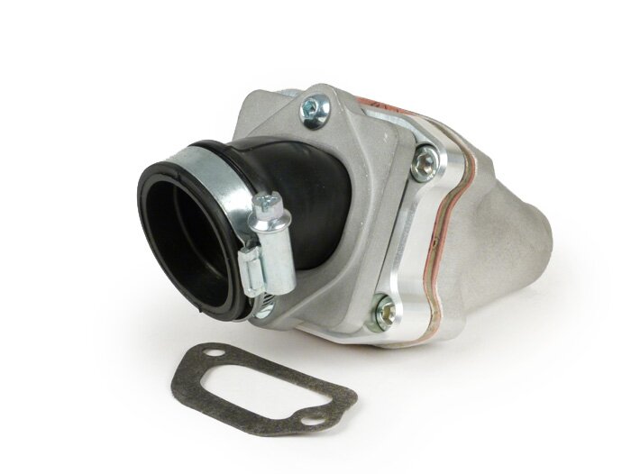 Intake manifold - Intake manifold diafragma -Diafragma 3-lubang POLINI - Vespa PK XL - AW = Ø34mm (karburator Ø28-30mm - PHBH, VHSH, PWK28, TMX30, Smartcarb 26-28)