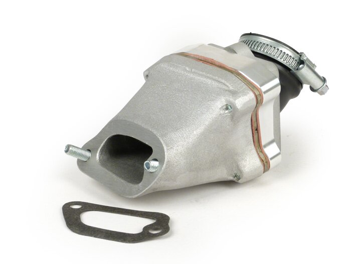 Intake manifold - Intake manifold diafragma -Diafragma 3-lubang POLINI - Vespa PK XL - AW = Ø34mm (karburator Ø28-30mm - PHBH, VHSH, PWK28, TMX30, Smartcarb 26-28)