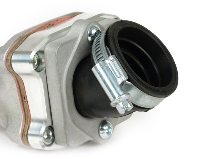 Intake manifold - Intake manifold diafragma -Diafragma 3-lubang POLINI - Vespa PK XL - AW = Ø34mm (karburator Ø28-30mm - PHBH, VHSH, PWK28, TMX30, Smartcarb 26-28)