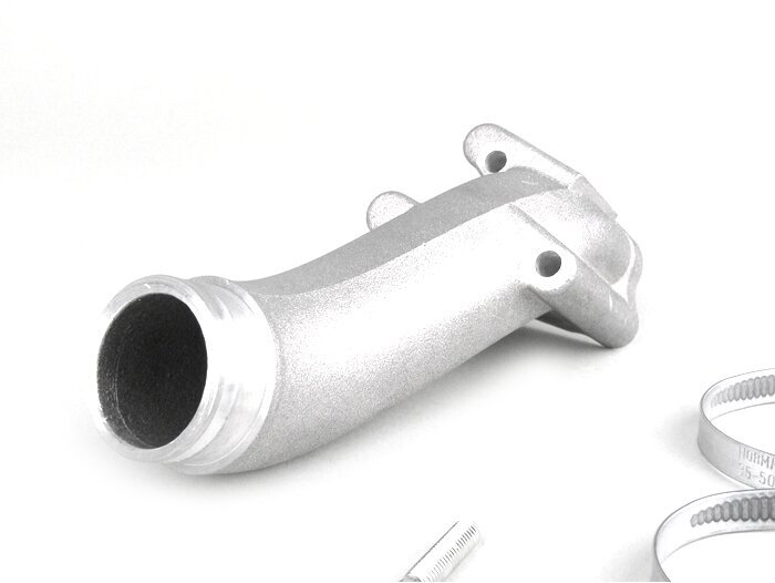 Pipe d’admission -POLINI, 2 trous, valve rotative- Vespa V50, PV125 - Ø connexion=34mm (carburateurs Ø28-30mm - PHBH, VHSH, PWK28, TMX30, Smartcarb 26-28)