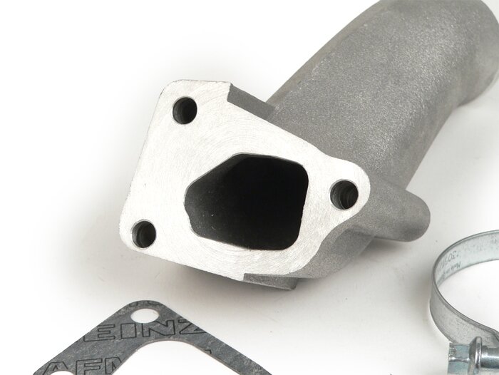 Conversion du collecteur d'admission -POLINI 3 trous, vanne rotative- pour le moteur Vespa PK XL 3 trous dans les châssis Vespa V50, PV125, ET3 - AW=Ø34mm (Vergaser Ø28-30mm - PHBH, VHSH, PWK28, TMX30, Smartcarb 26-28)