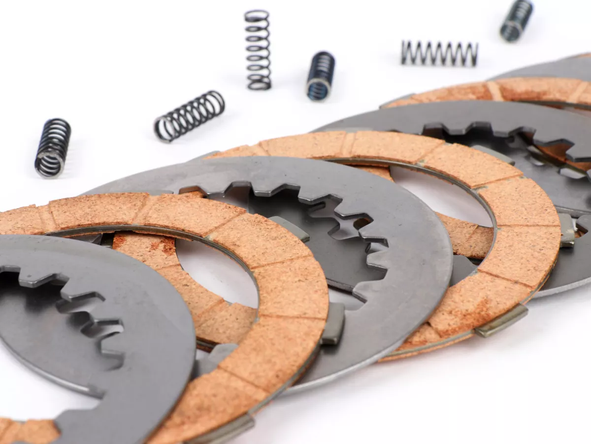 Clutch friction plate set -POLINI Vespa Cosa2- 4 friction plates (incl. steel plates and springs)