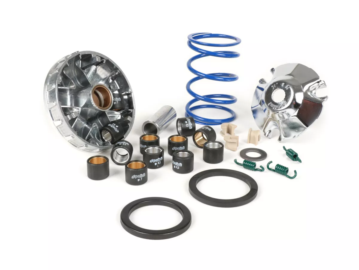 Variator set -POLINI High-Speed- Vespa Primavera 50 4T 3V iGET (Euro4), Sprint 50 4T 3V iGET (Euro4), Piaggio Liberty 50 4T iGET 3V ie E3 (C541M, 2016/2017), Liberty 50 4T iGET 3V ie E4 (CA11M, 2018-), Zip 50 4T 3V ie E4 (CA21M, 2018-)