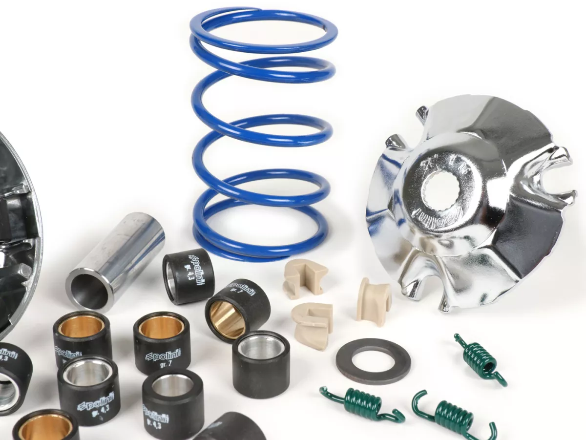 Variator set -POLINI High-Speed- Vespa Primavera 50 4T 3V iGET (Euro4), Sprint 50 4T 3V iGET (Euro4), Piaggio Liberty 50 4T iGET 3V ie E3 (C541M, 2016/2017), Liberty 50 4T iGET 3V ie E4 (CA11M, 2018-), Zip 50 4T 3V ie E4 (CA21M, 2018-)