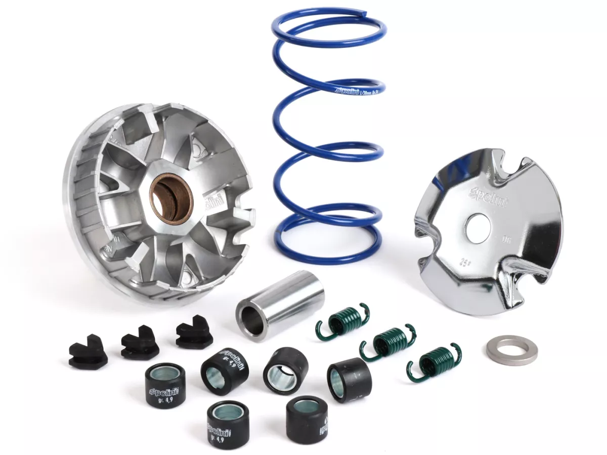 Variator-Kit -POLINI Speedcontrol- YAMAHA Giggle 50i.e. 4T (C3, VOX, XF), Neo's 50 4T (2009), Zuma 50 4T (F, FX), Aerox 50i.E. 4T (F, R, E2) - Aerox R 50i.E. 4T (E4 2018-), Neo's 50i.E. 4T (E4 2018-), MBK Ovetto 50i.E. 4T, Booster 50X 4T