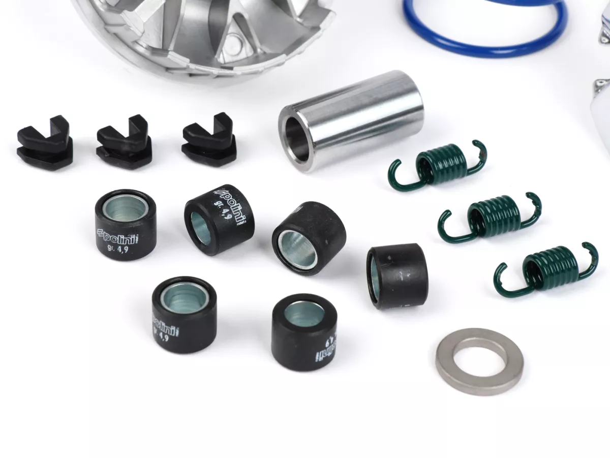 Variator-Kit -POLINI Speedcontrol- YAMAHA Giggle 50i.e. 4T (C3, VOX, XF), Neo's 50 4T (2009), Zuma 50 4T (F, FX), Aerox 50i.E. 4T (F, R, E2) - Aerox R 50i.E. 4T (E4 2018-), Neo's 50i.E. 4T (E4 2018-), MBK Ovetto 50i.E. 4T, Booster 50X 4T