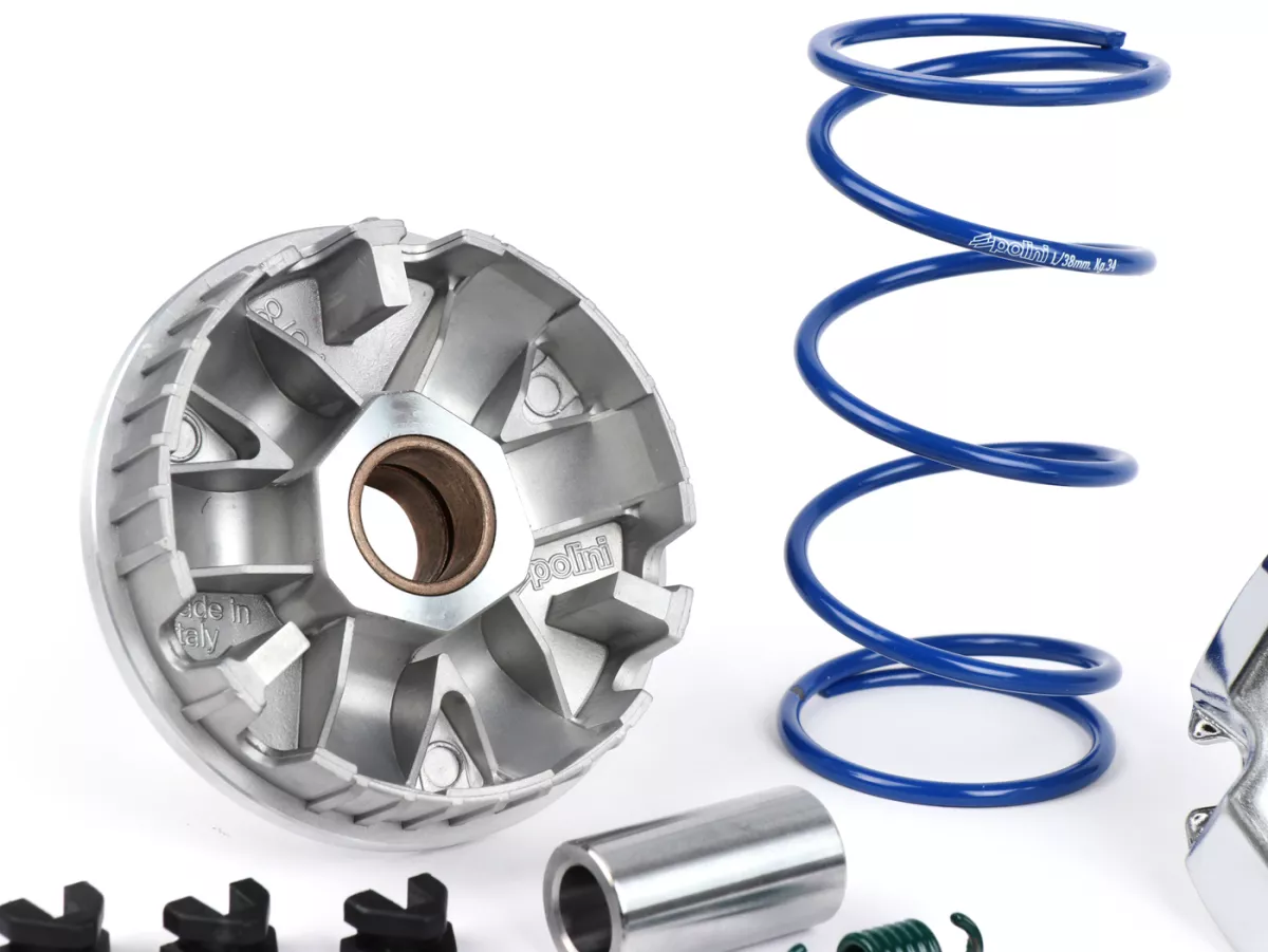 Variator-Kit -POLINI Speedcontrol- YAMAHA Giggle 50i.e. 4T (C3, VOX, XF), Neo's 50 4T (2009), Zuma 50 4T (F, FX), Aerox 50i.E. 4T (F, R, E2) - Aerox R 50i.E. 4T (E4 2018-), Neo's 50i.E. 4T (E4 2018-), MBK Ovetto 50i.E. 4T, Booster 50X 4T