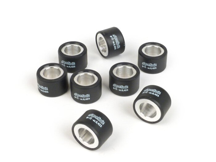 Jeu galets -POLINI 25x17mm- 8 unités - 14g (Master 500cc avec variateur Polini)