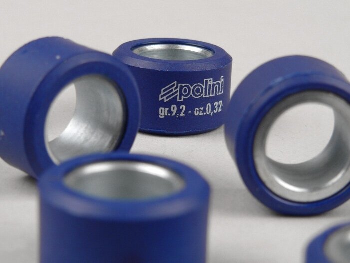 Gewichten -POLINI 20x12mm- set van 9 - 9,2g
