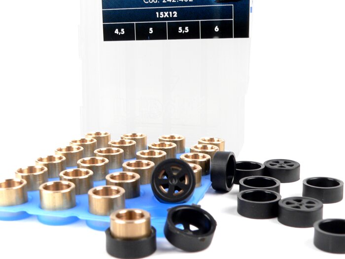 Roller set -POLINI premium quality 15x12mm- 4.5-5.0-5.5-6.0g