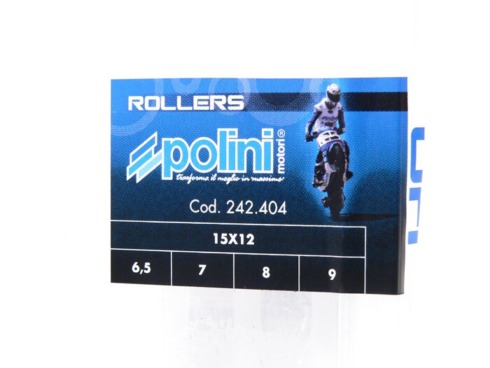 Roller set -POLINI premium quality 15x12mm- 6.5-7.0-8.0-9.0g