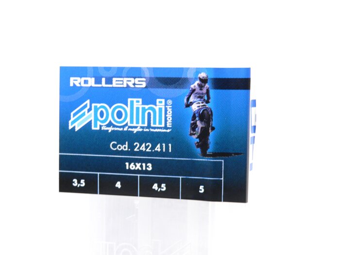 Roller set -POLINI premium quality 16x13mm- 3.5-4.0-4.5-5.0g