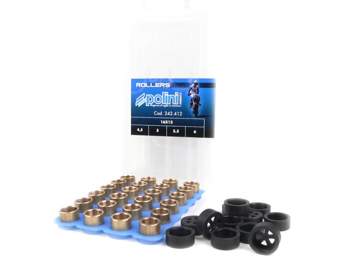 Roller set -POLINI premium quality 16x13mm- 4.5-5.0-5.5-6.0g