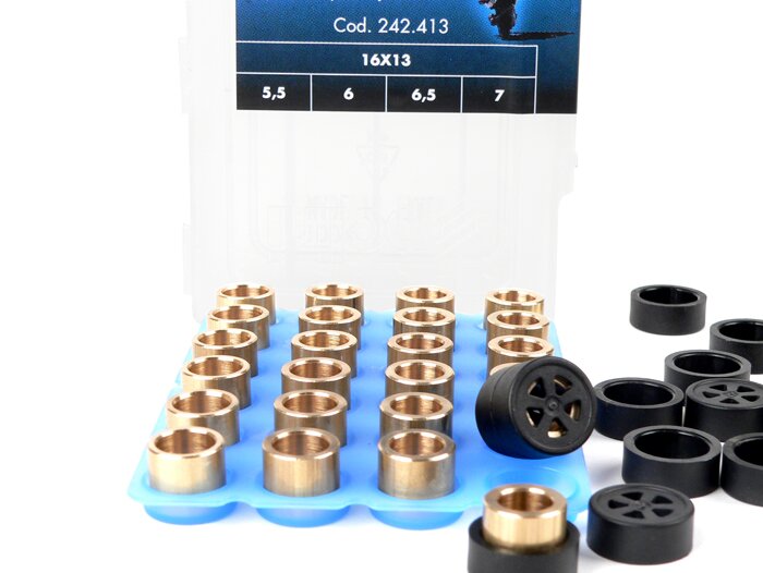 Set di pesi -POLINI Premium Quality 16x13mm- 5.5-6.0-6.5-7.0g