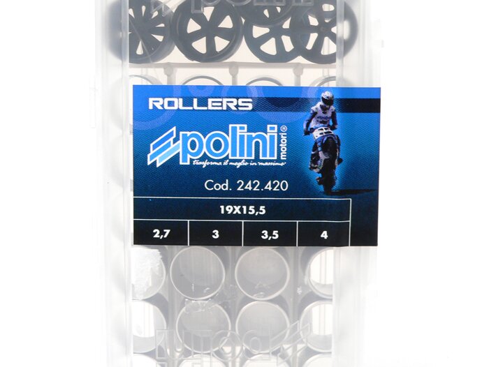Roller set -POLINI premium quality 19x15.5mm- 2.7-3.0-3.5-4.0g